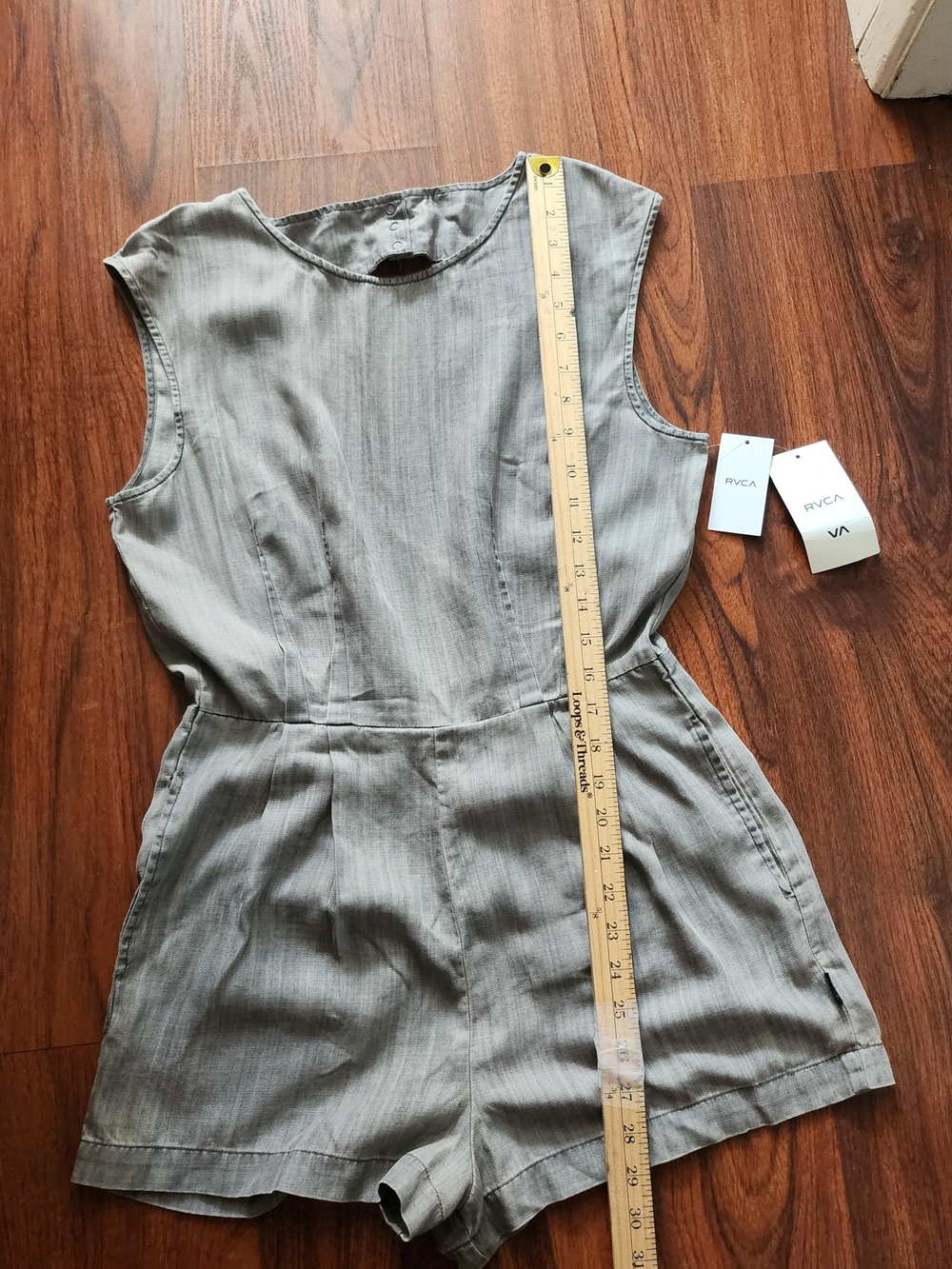 RVCA Gray Sleeveless Romper - NWT
